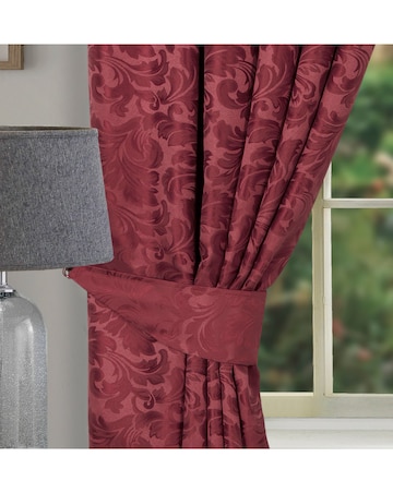 Buckingham Jacquard Light Filtering Pencil Pleat Lined Curtains