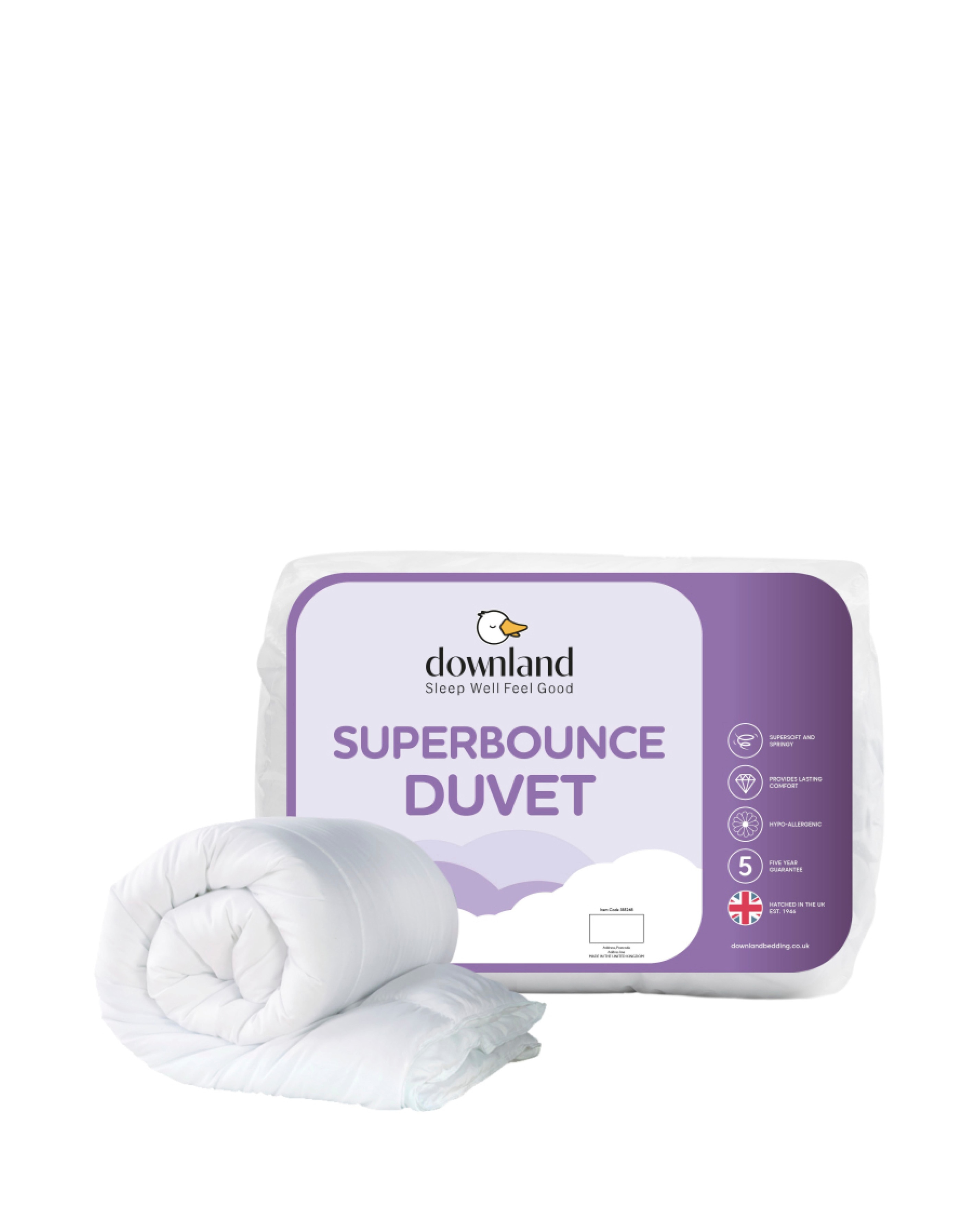 Downland Superbounce 15 Tog Duvet