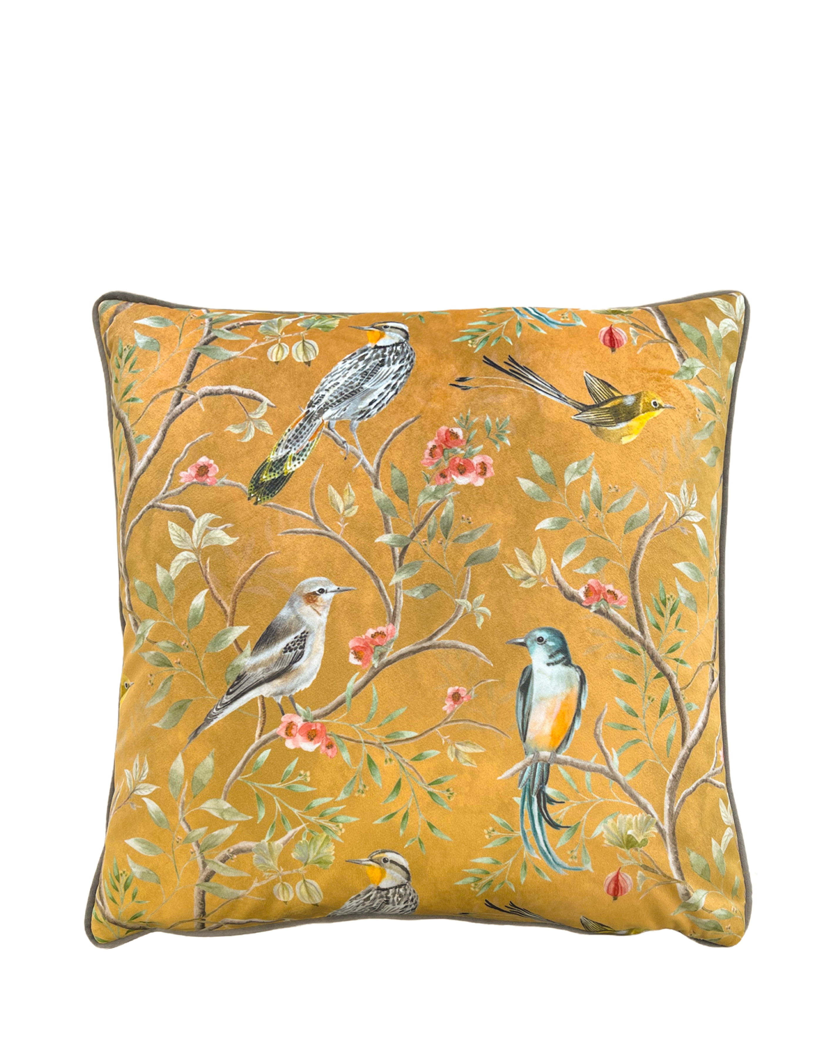 New In - Wylder Chinoiserie Birds Cushion Cover