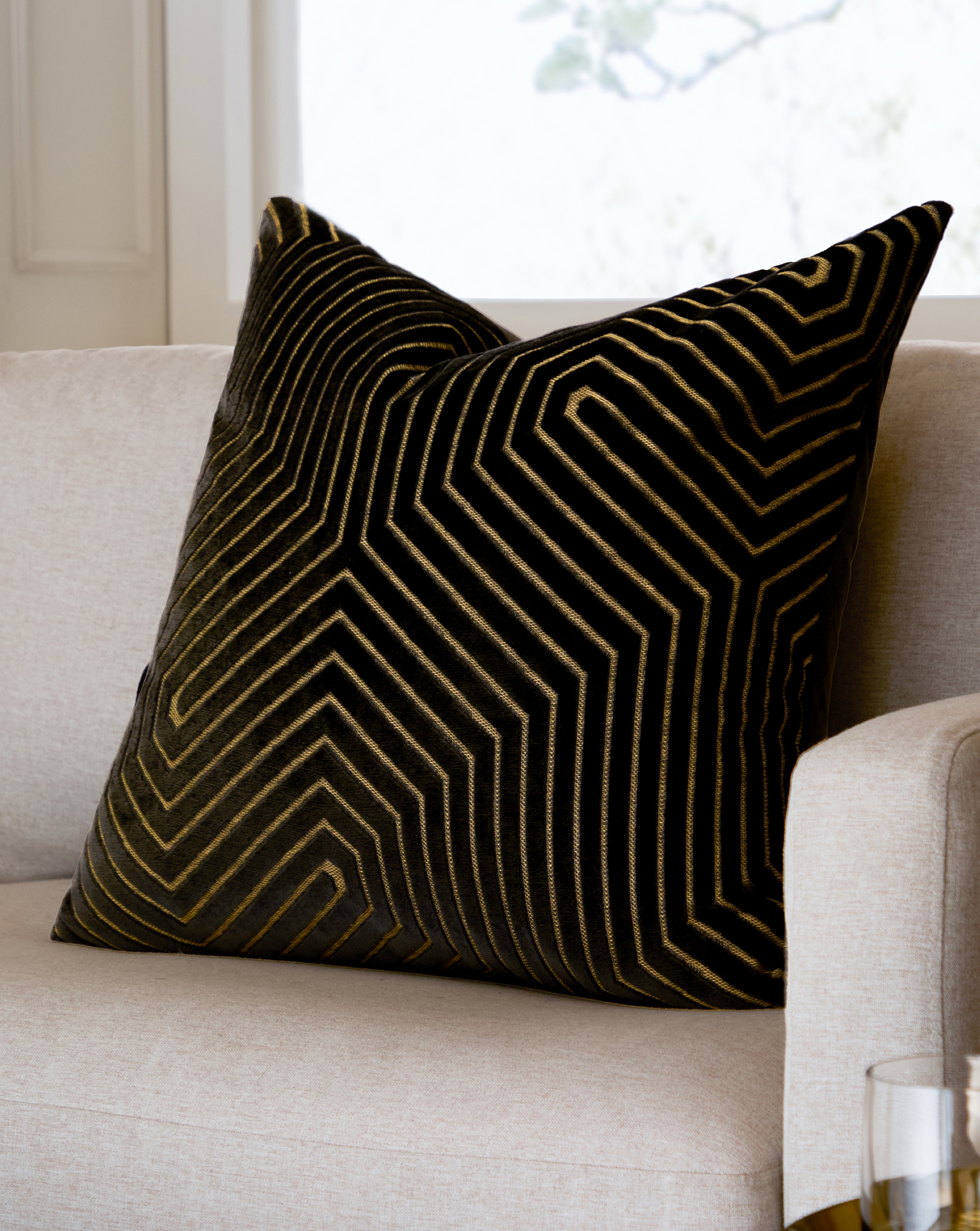 New In - Paoletti Velvet Large Cushion Cover