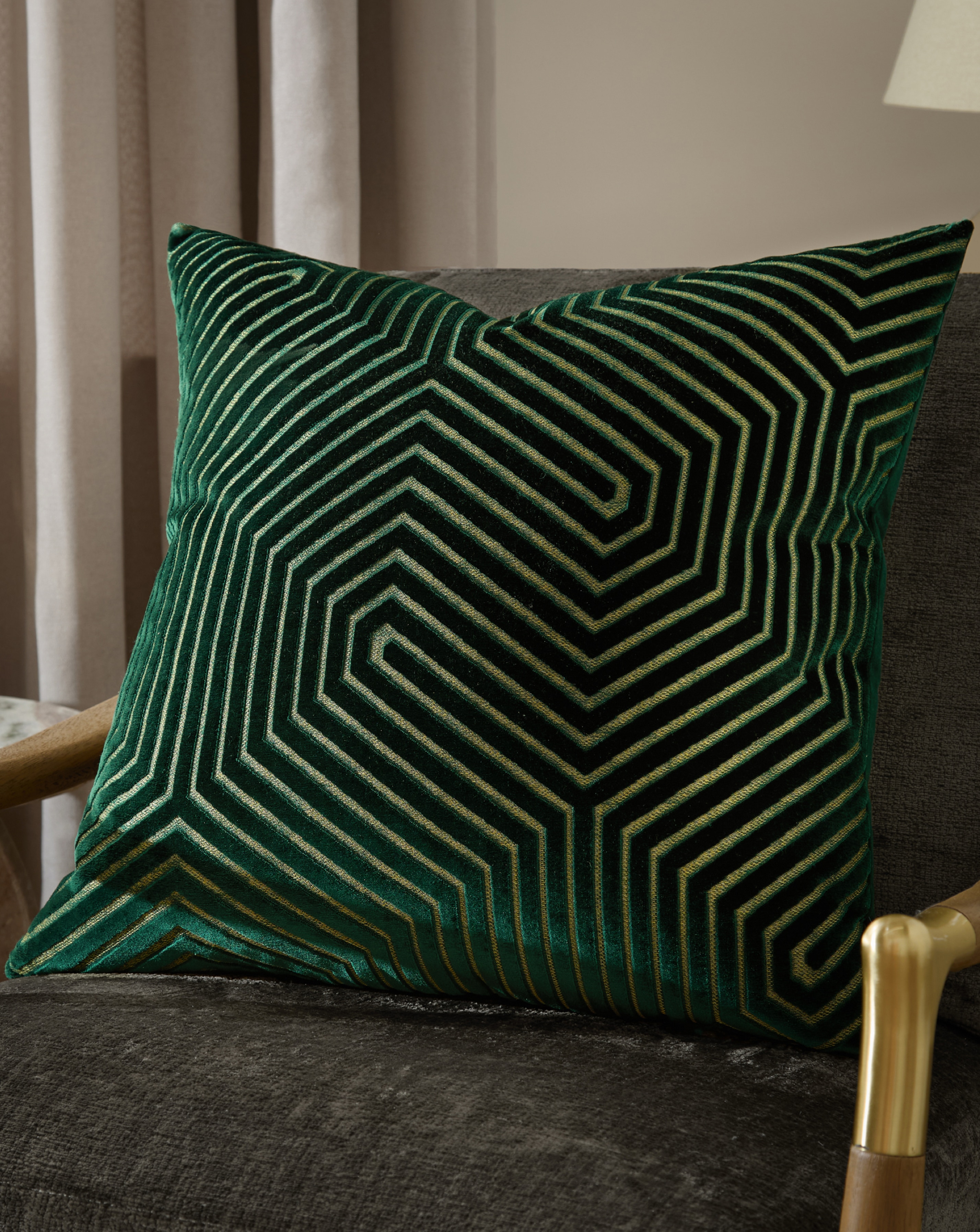 New In - Paoletti Velvet Large Cushion Cover