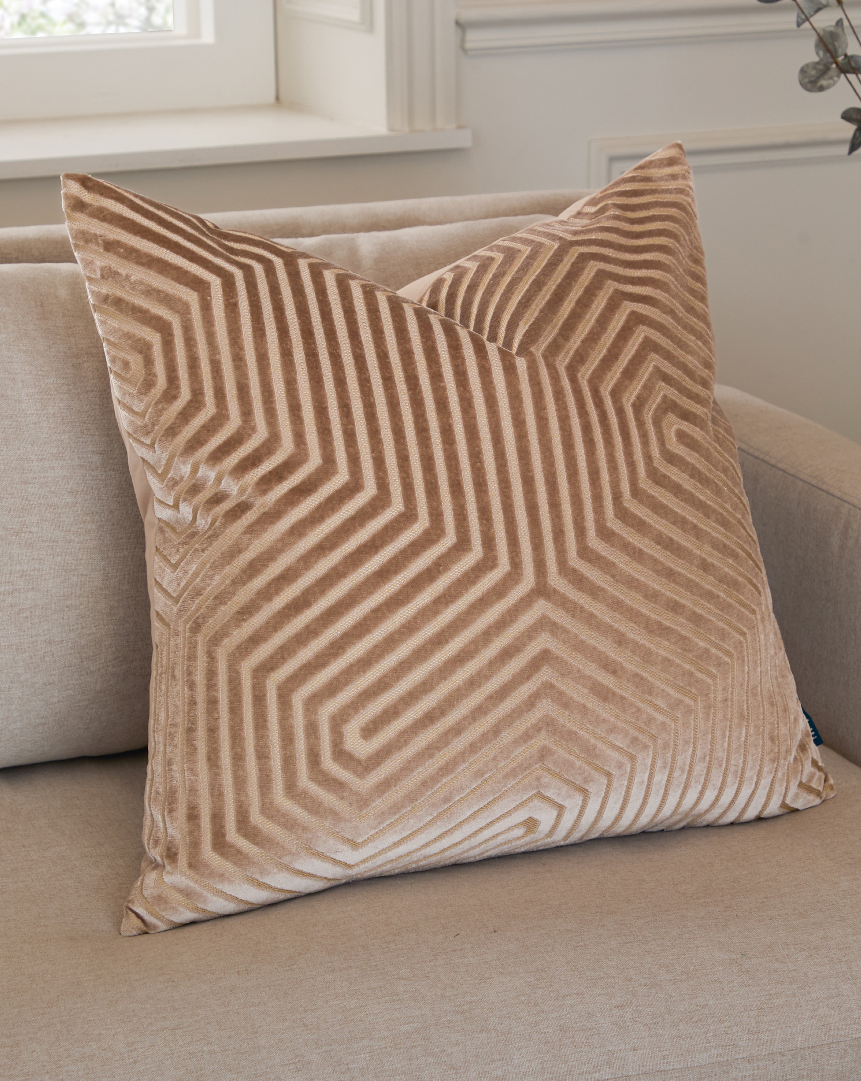 New In - Paoletti Velvet Large Cushion Cover