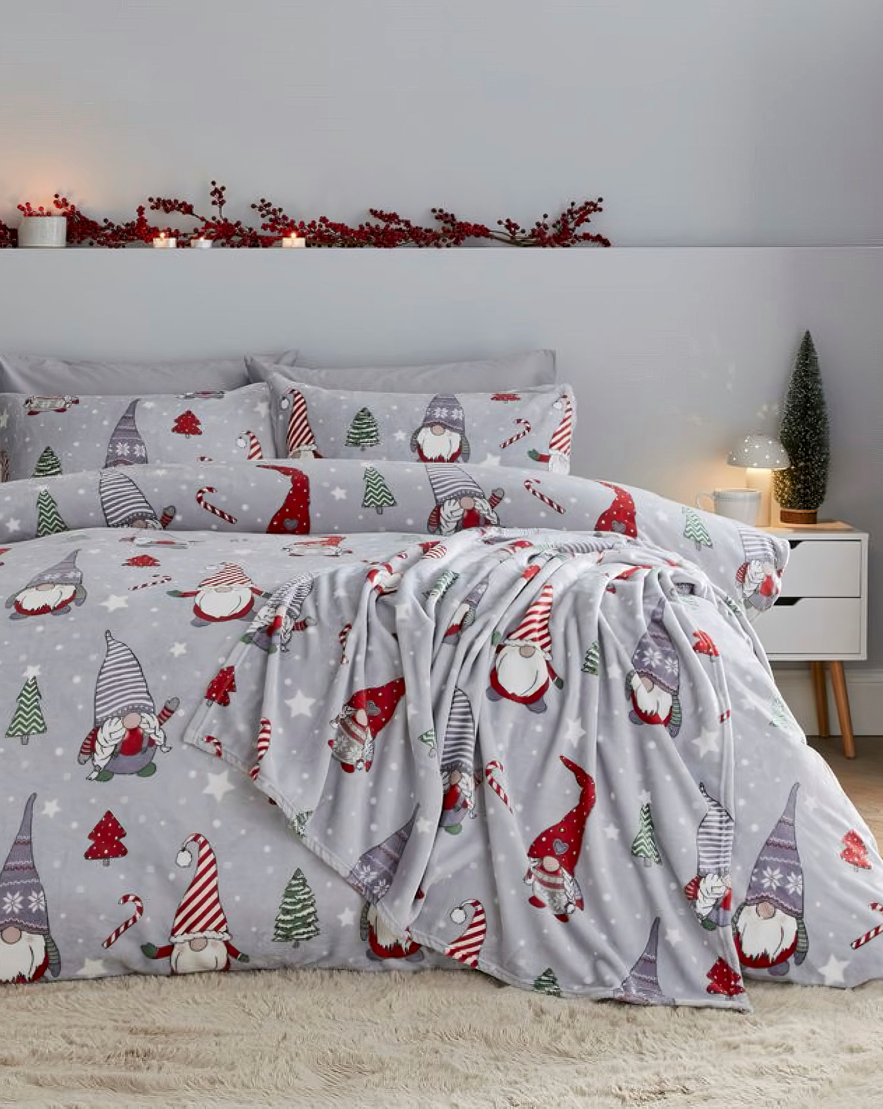Catherine Lansfield Fleece Duvet Set