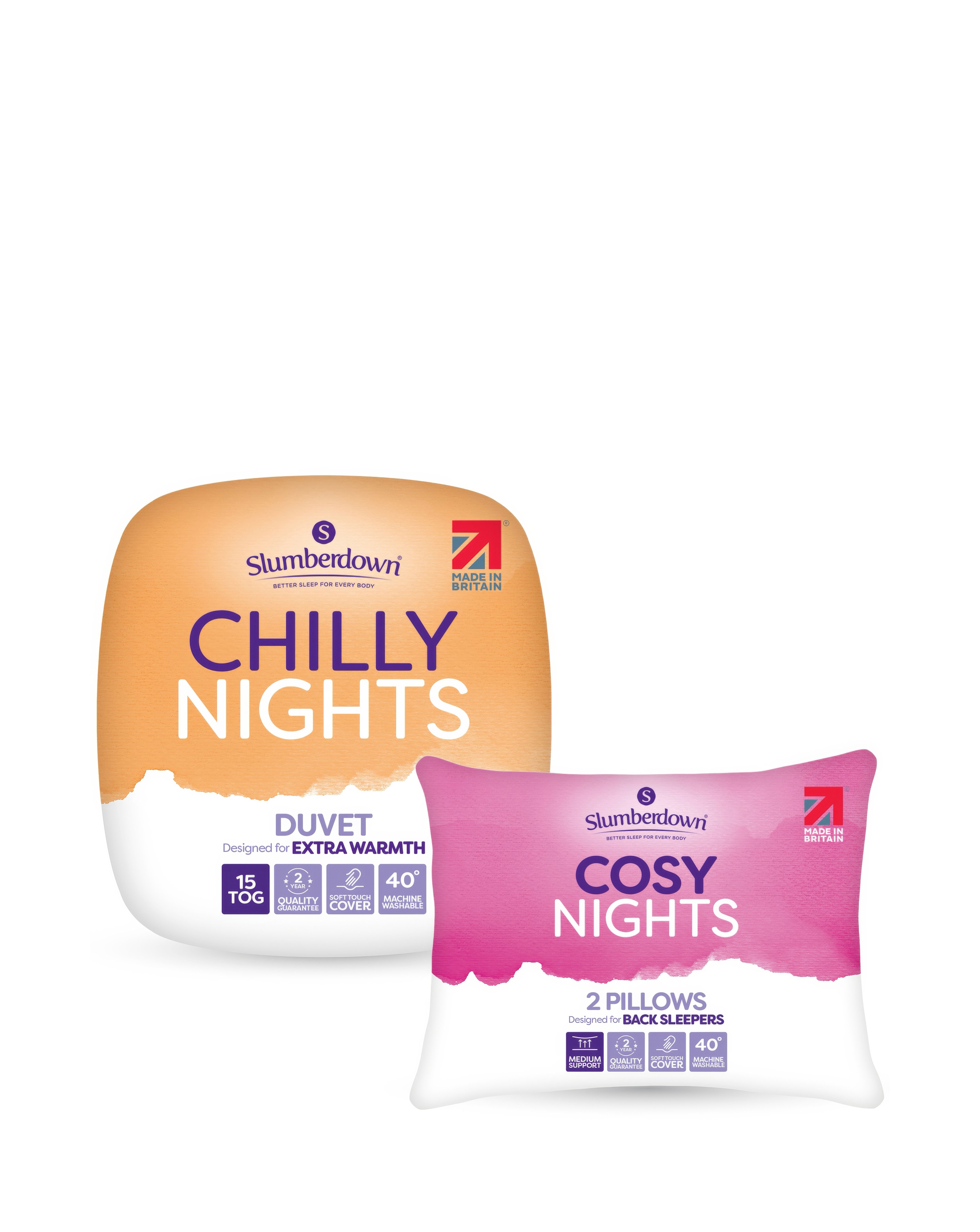 Slumberdown Duvet+2 Cosy Nights Pillows