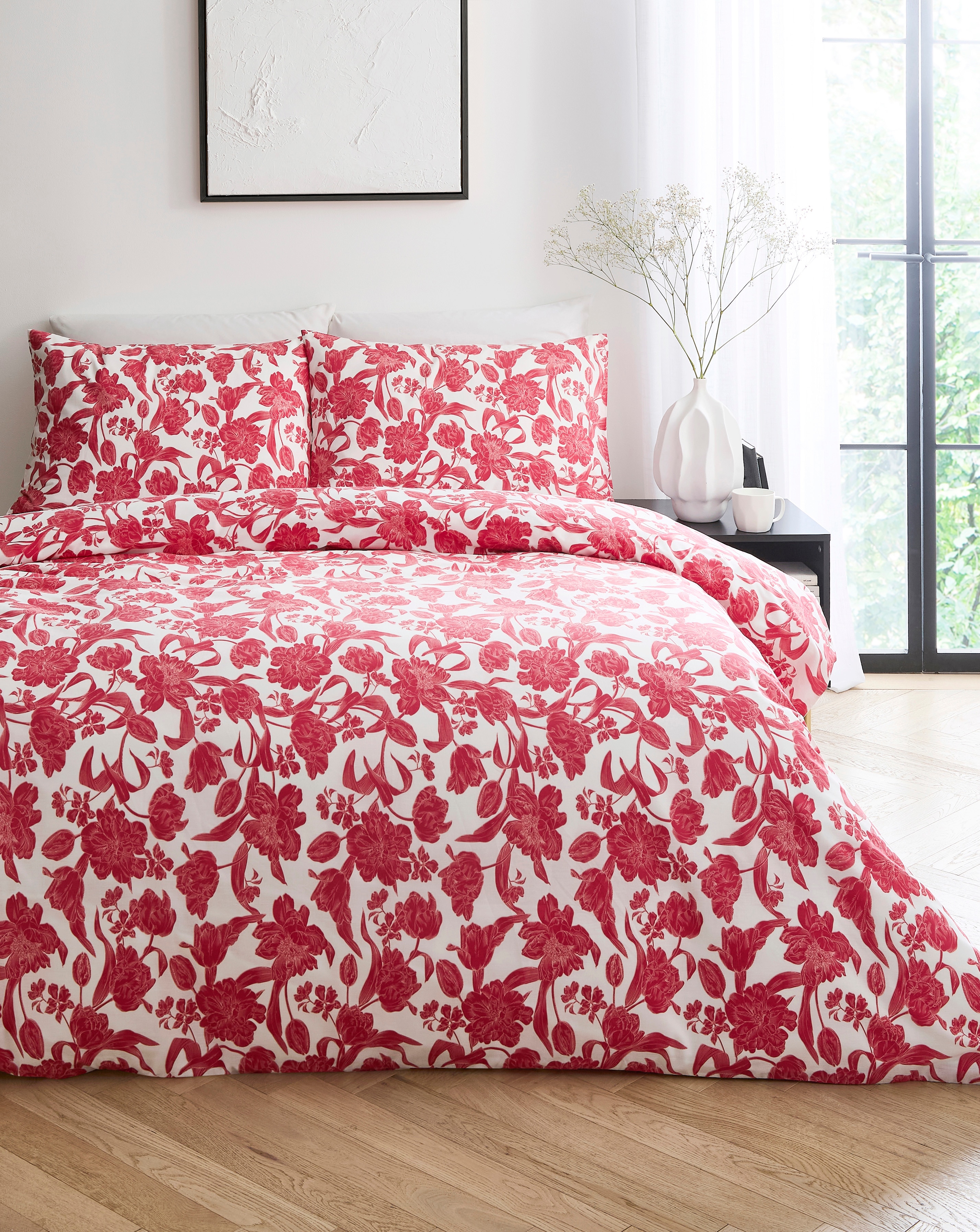 New In - Odette Floral Cotton Blend Duvet Set