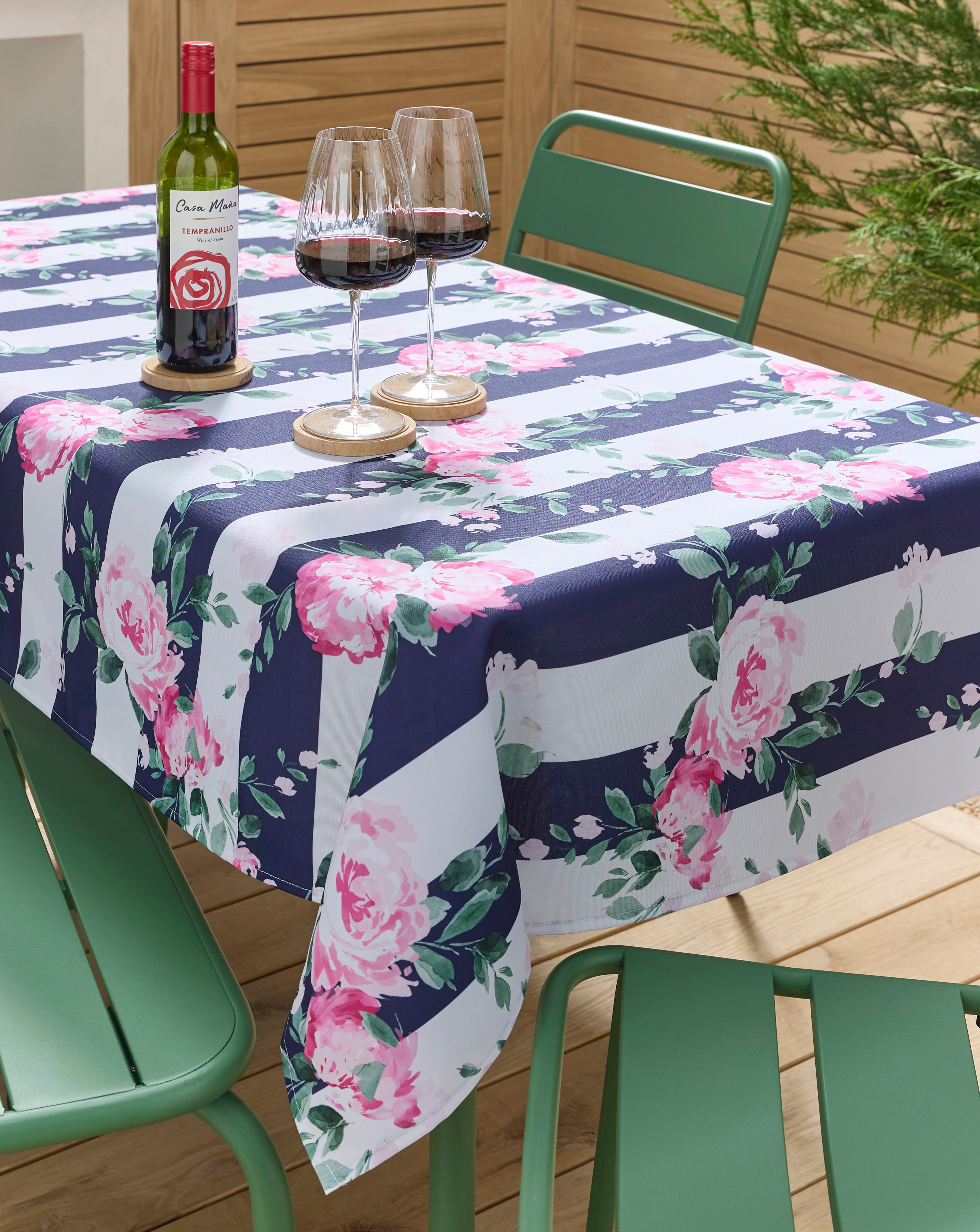 New In - Joanna Hope Floral Wipe Clean Tablecoth