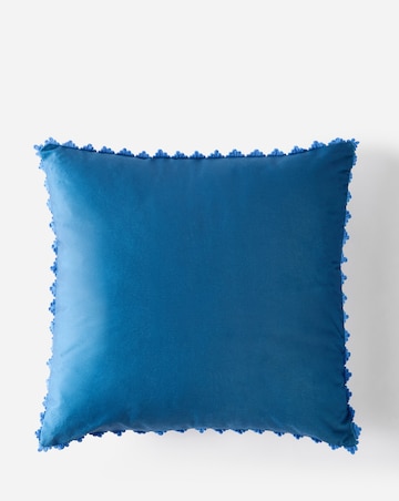 Julipa Amelia Embroidered Floral Tiles Cushion