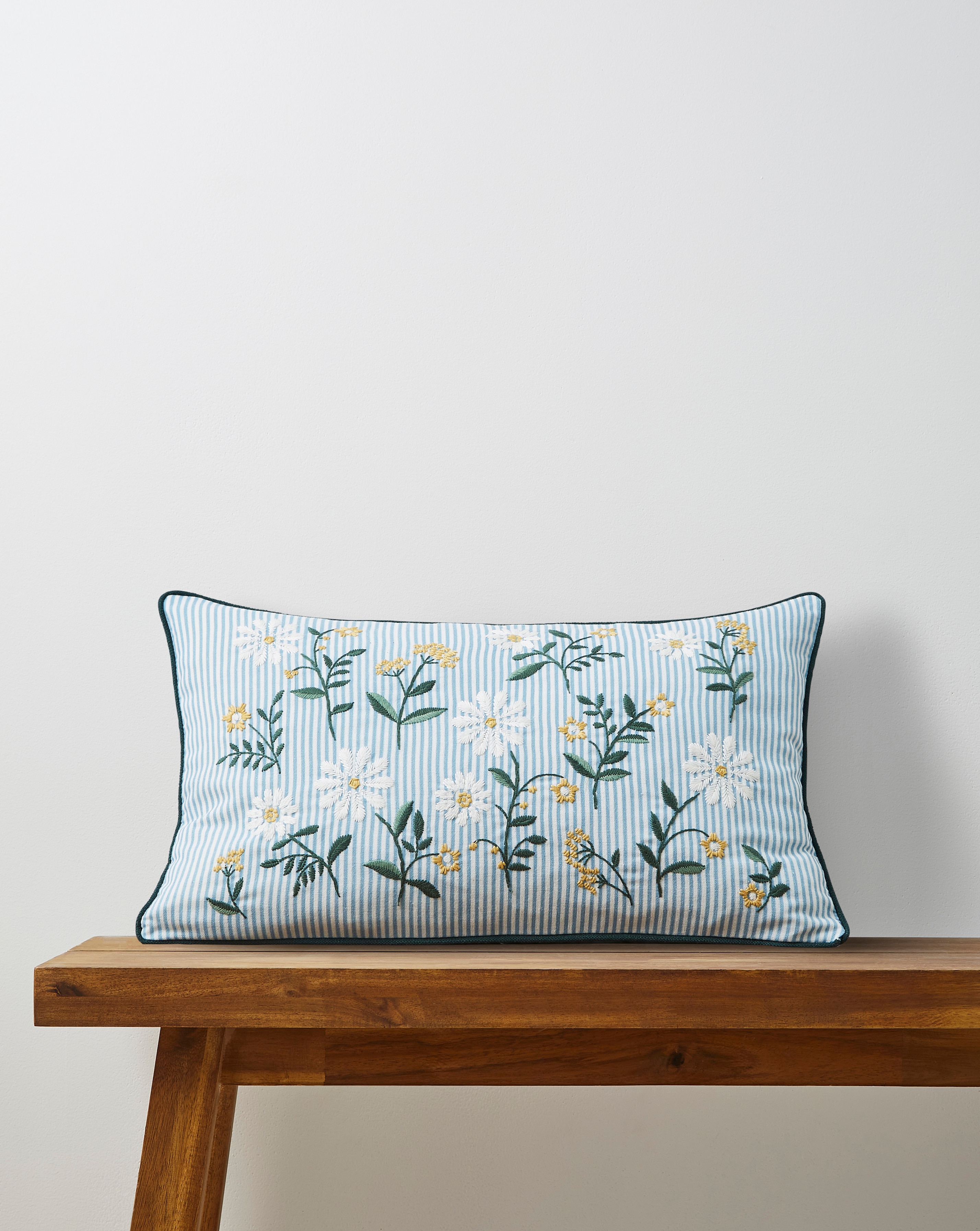 New In - Julipa Nora Floral Stripe Cushion