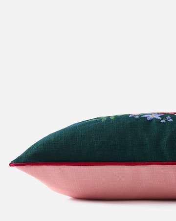 Bella Embroidered Floral Cushion