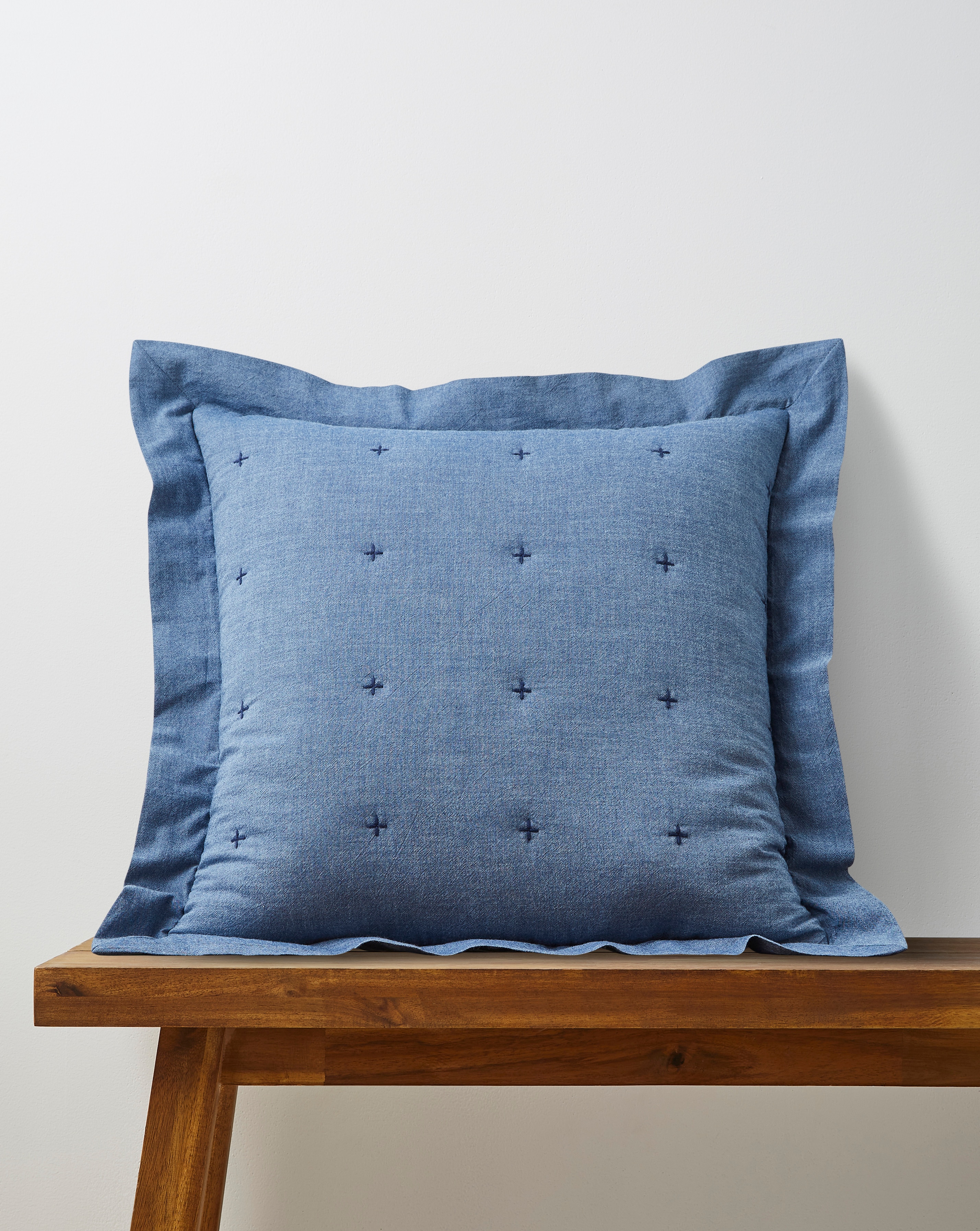 New In - Nola Cotton Quilted Ruffled Edge Cushion