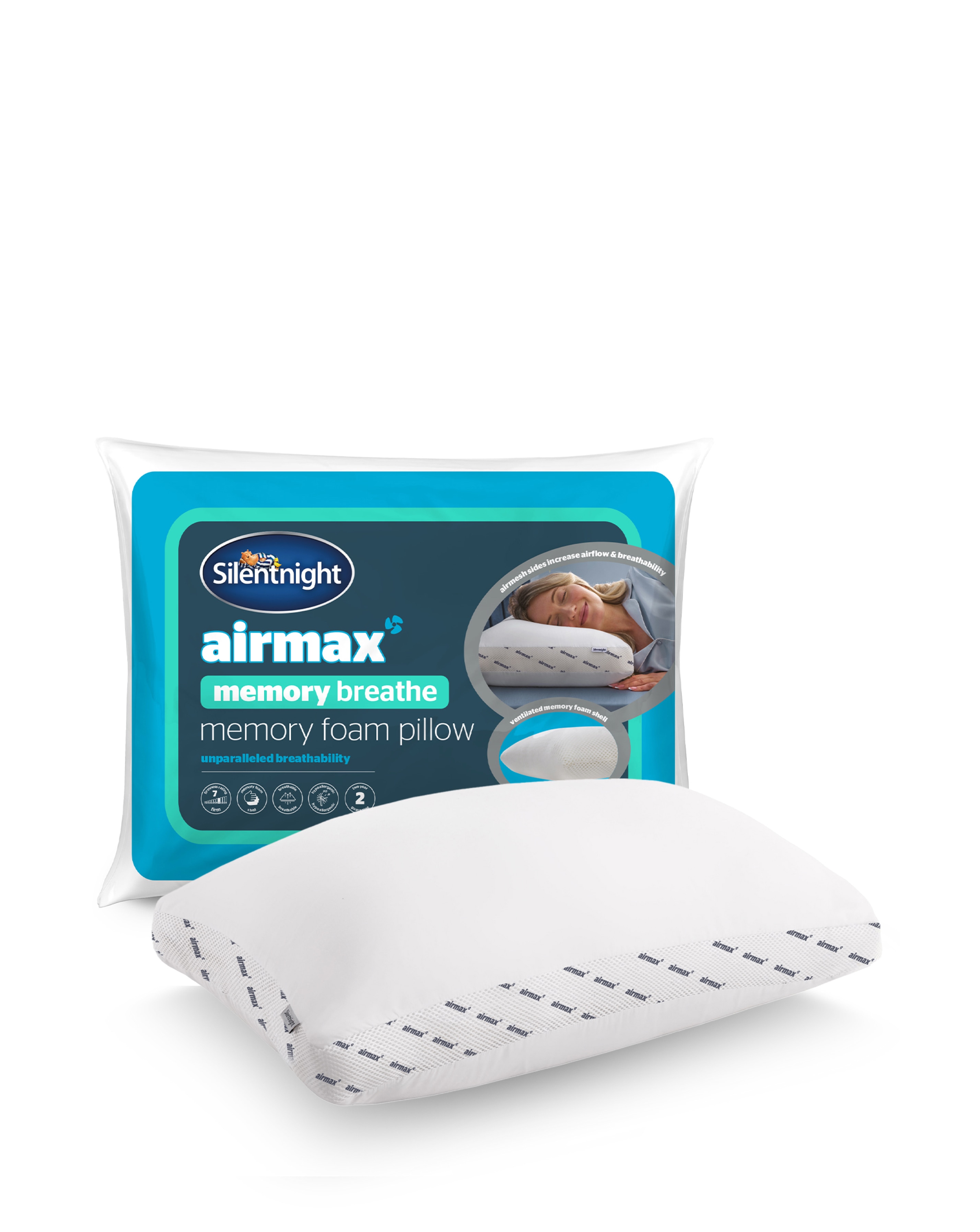 New In - Silentnight Airmax Memory Foam Pillow