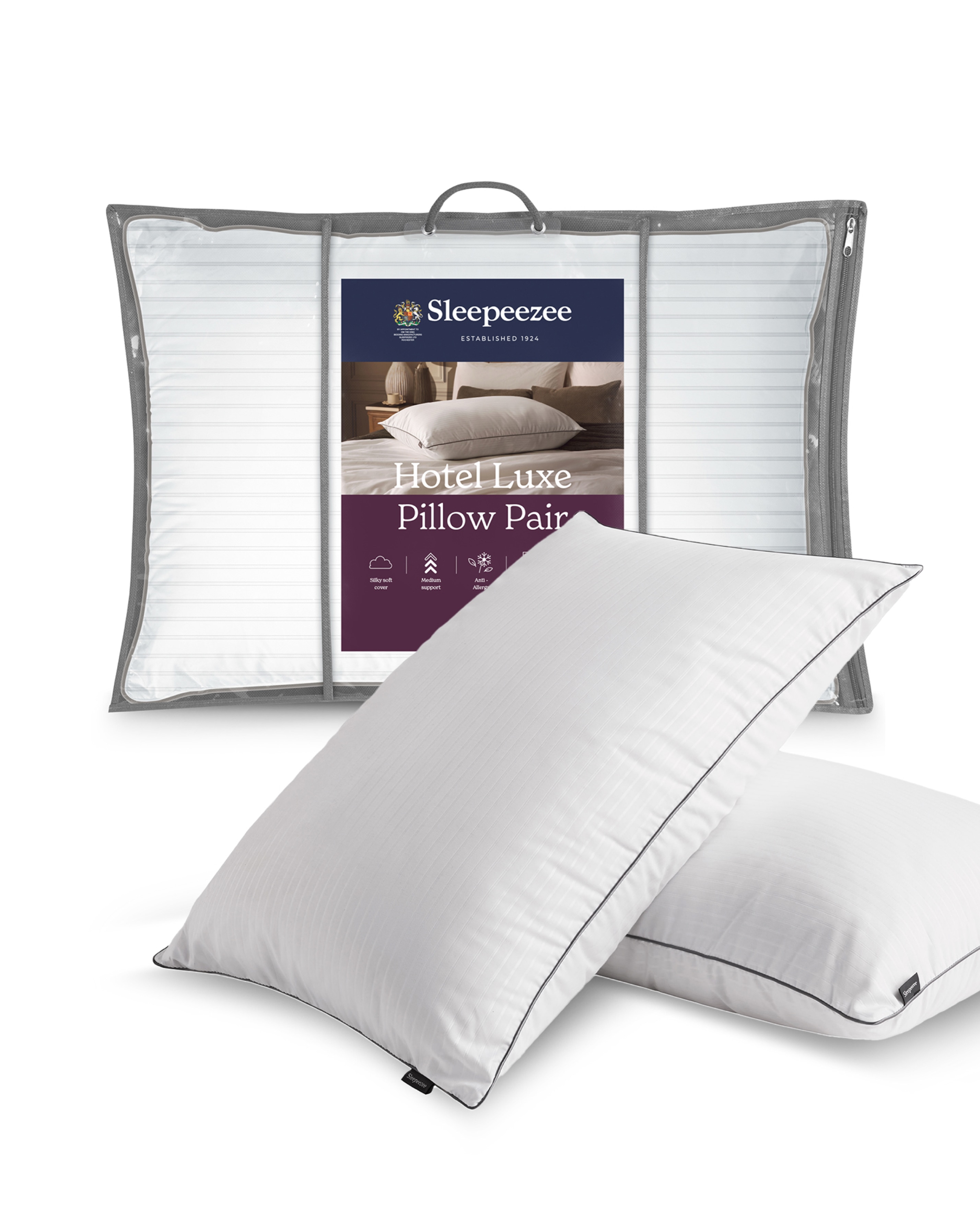 New In - Sleepeezee Hotel Luxe Pack of 2 Pillows