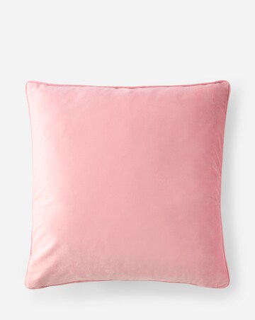 Floral Embroidered Velvet Cushion