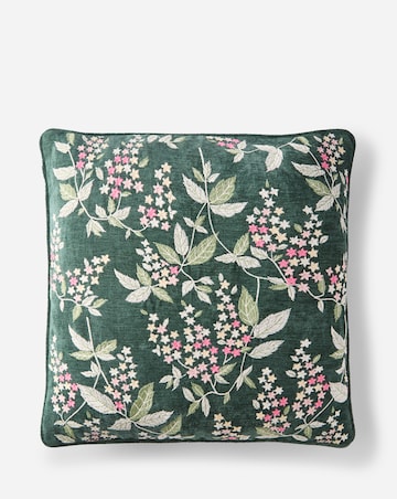 Embroidered Floral Blossoms Cushion