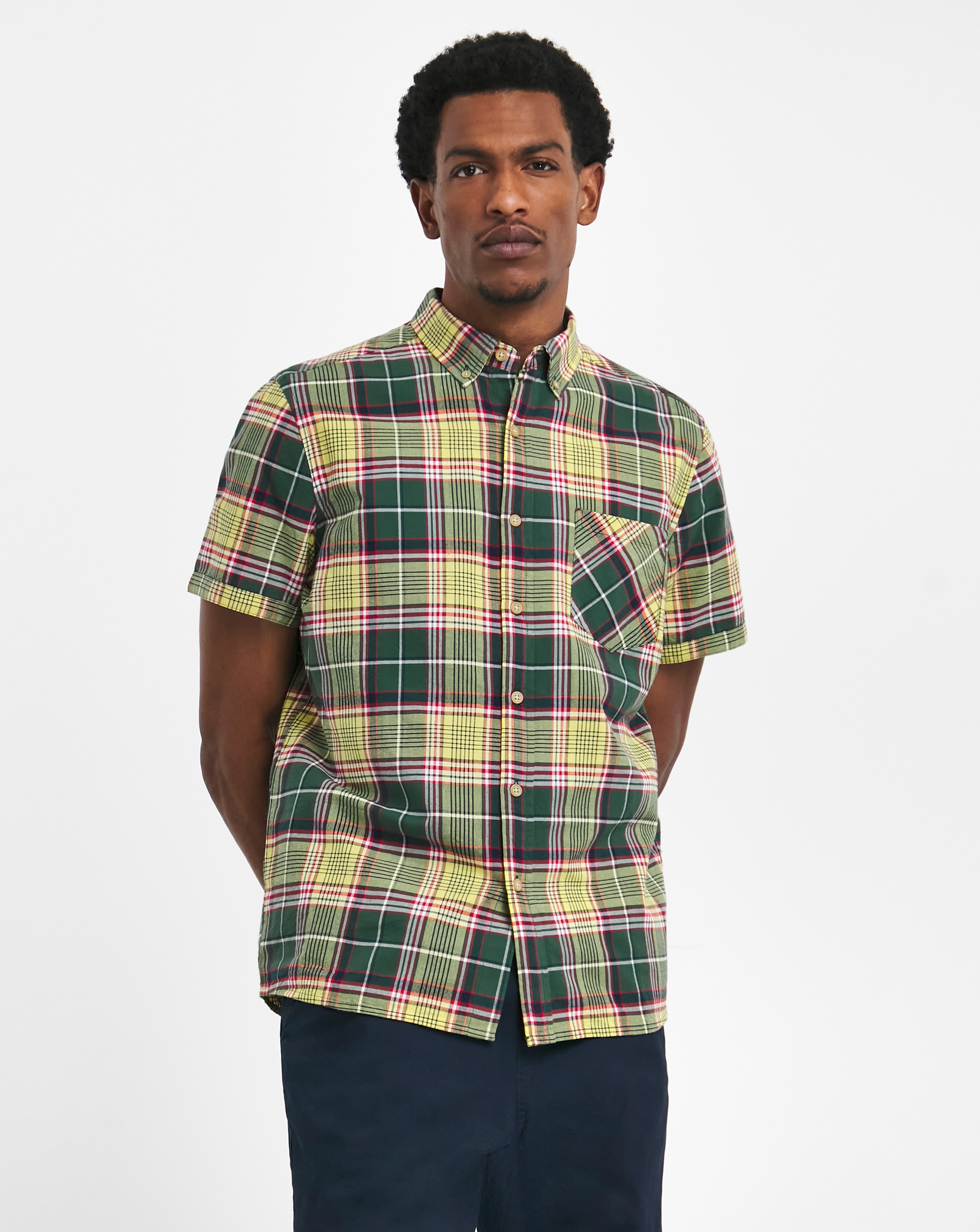 Short Sleeve Oxford Check Shirt