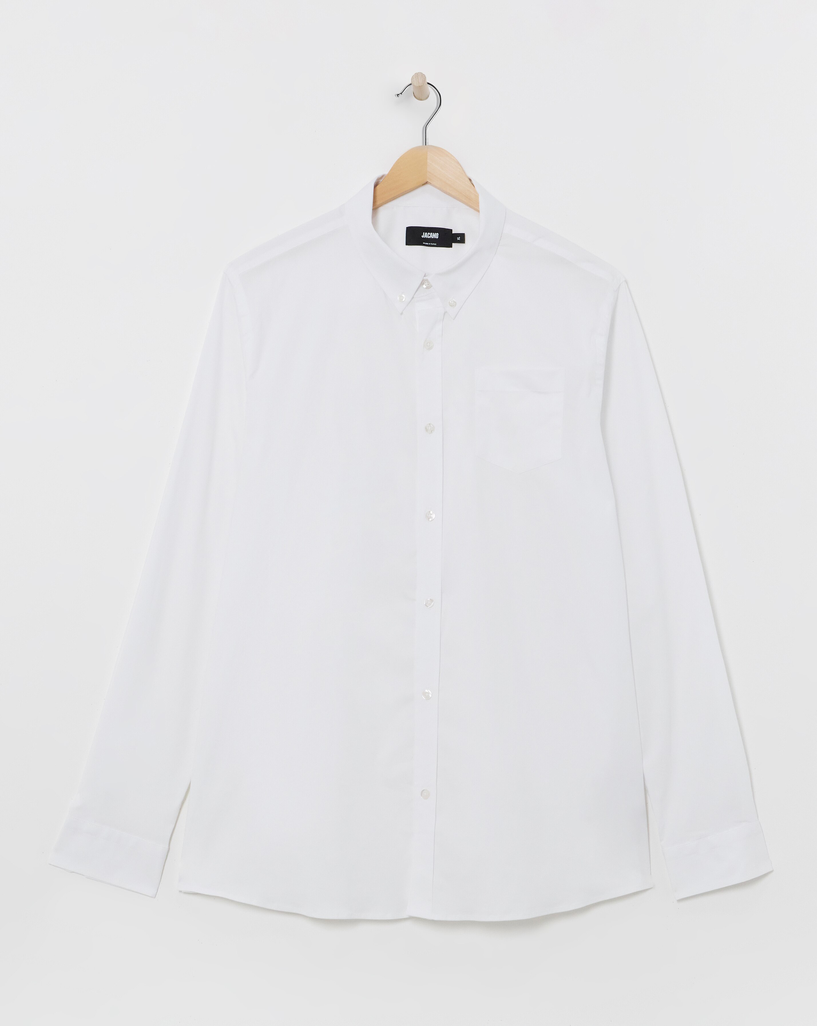 Long Sleeve Button Down Poplin Shirt