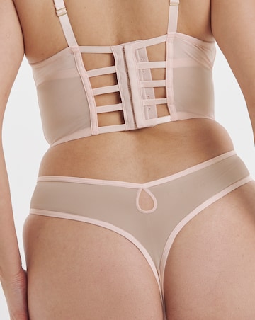 Simply Be Summer Cherries Embroidery Thong