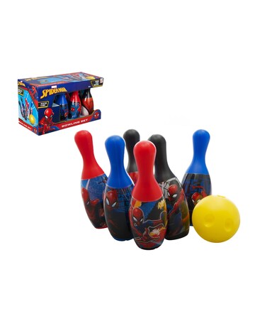 Spiderman Evergreen Bowling Set Includes Pins And Ball