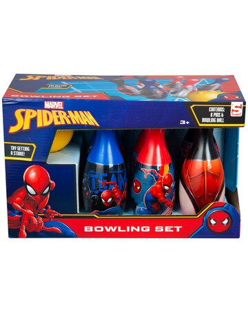 Spiderman Evergreen Bowling Set Includes Pins And Ball