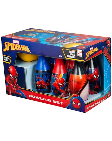 Spiderman Evergreen Bowling Set Includes Pins And Ball