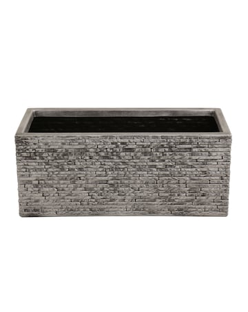 Charles Bentley Slate Pewter Trough Planter