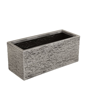 Charles Bentley Slate Pewter Trough Planter