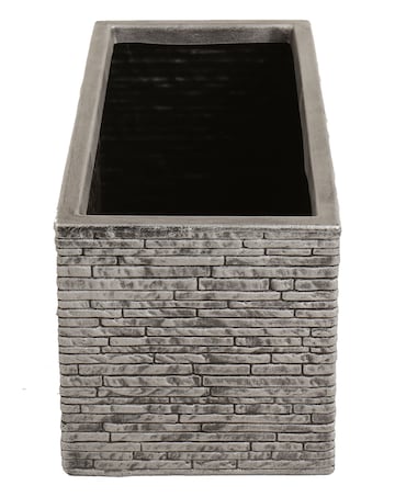 Charles Bentley Slate Pewter Trough Planter