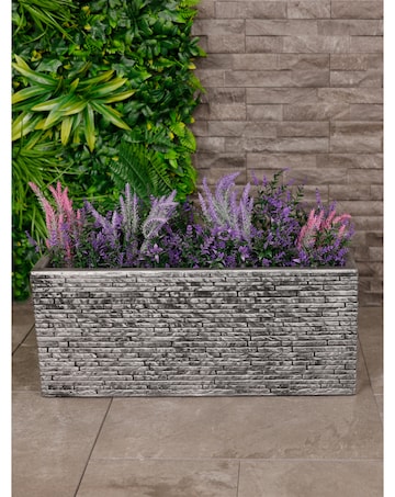 Charles Bentley Slate Pewter Trough Planter