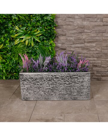 Charles Bentley Slate Pewter Trough Planter