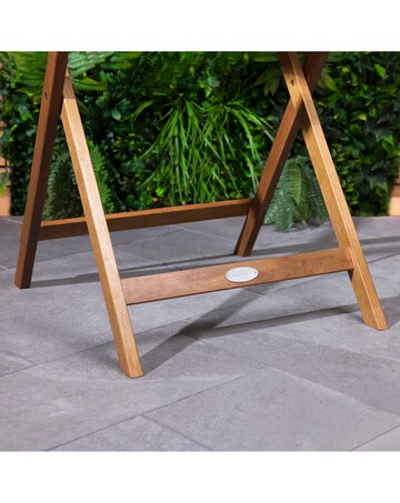 Charles Bentley Wooden Square Folding Bistro Table