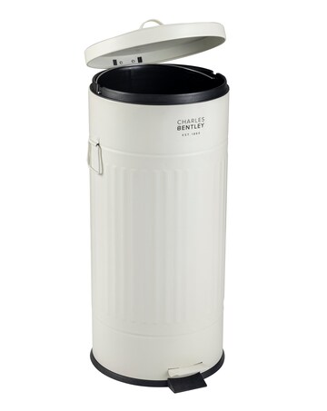 Charles Bentley 30L Round Retro Kitchen Pedal Bin