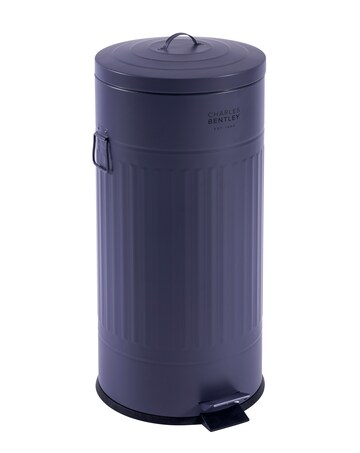 Charles Bentley 30L Round Retro Kitchen Pedal Bin
