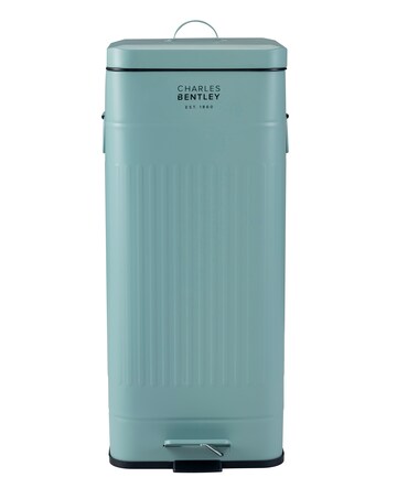 Charles Bentley 30L Square Retro Kitchen Pedal Bin