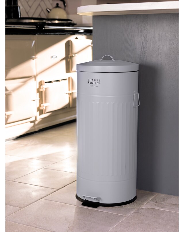 New In - Charles Bentley 30L Round Kitchen Bin