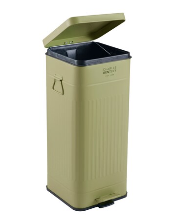 30L Square Retro Kitchen Pedal Bin