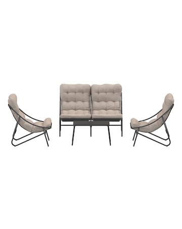 Charles Bentley Porto Relaxing 4 Seater Lounge Set