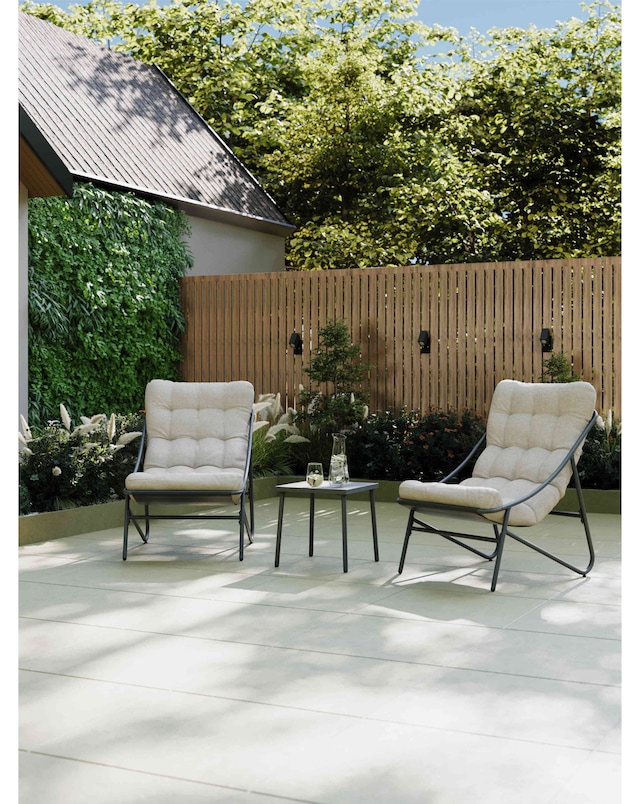 Charles Bentley Porto Relaxing 3 Piece Bistro Set