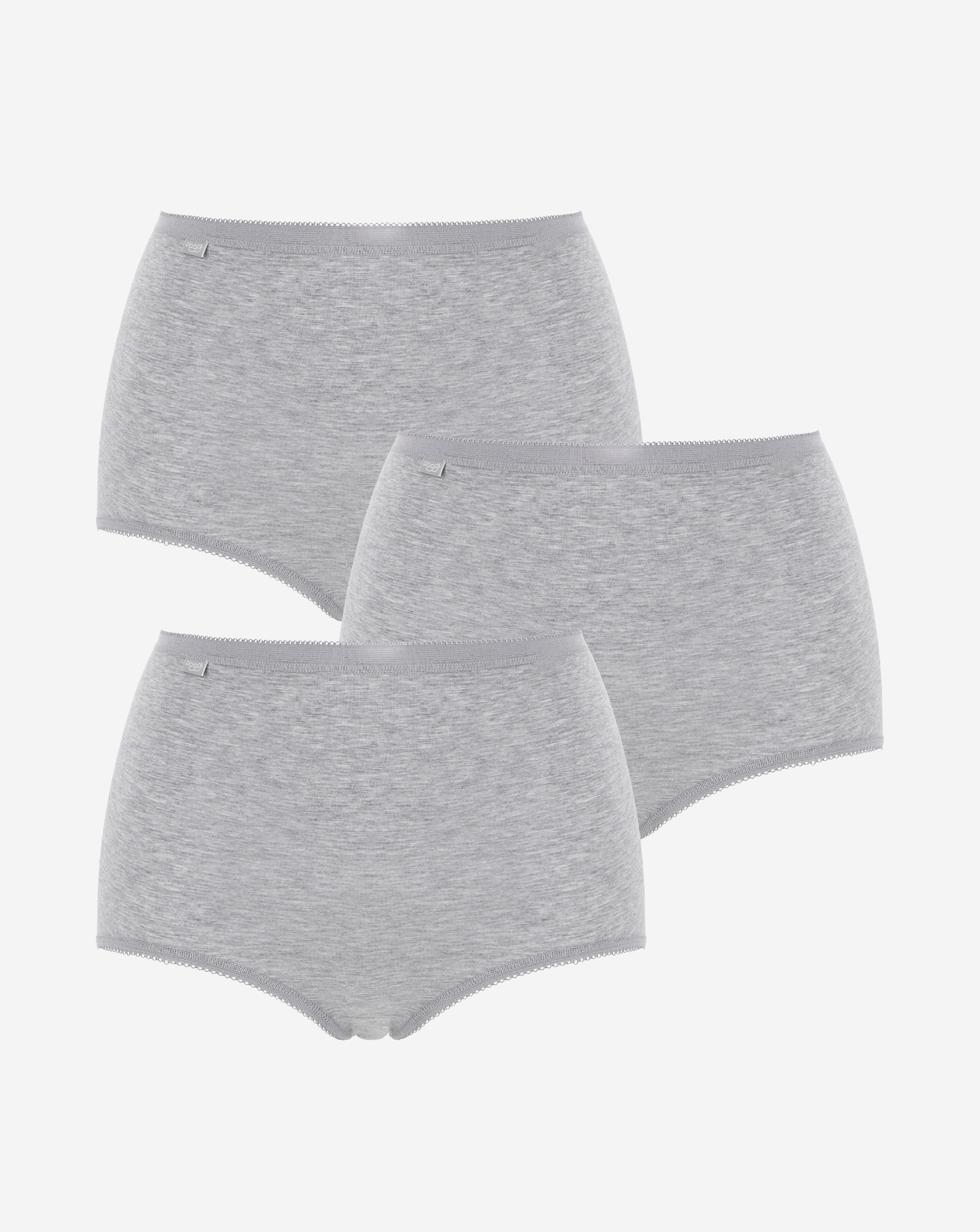 Sloggi 3Pk Basic Maxi Knicker Grey Mix