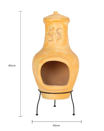 Charles Bentley Snug Malaga Clay Chiminea