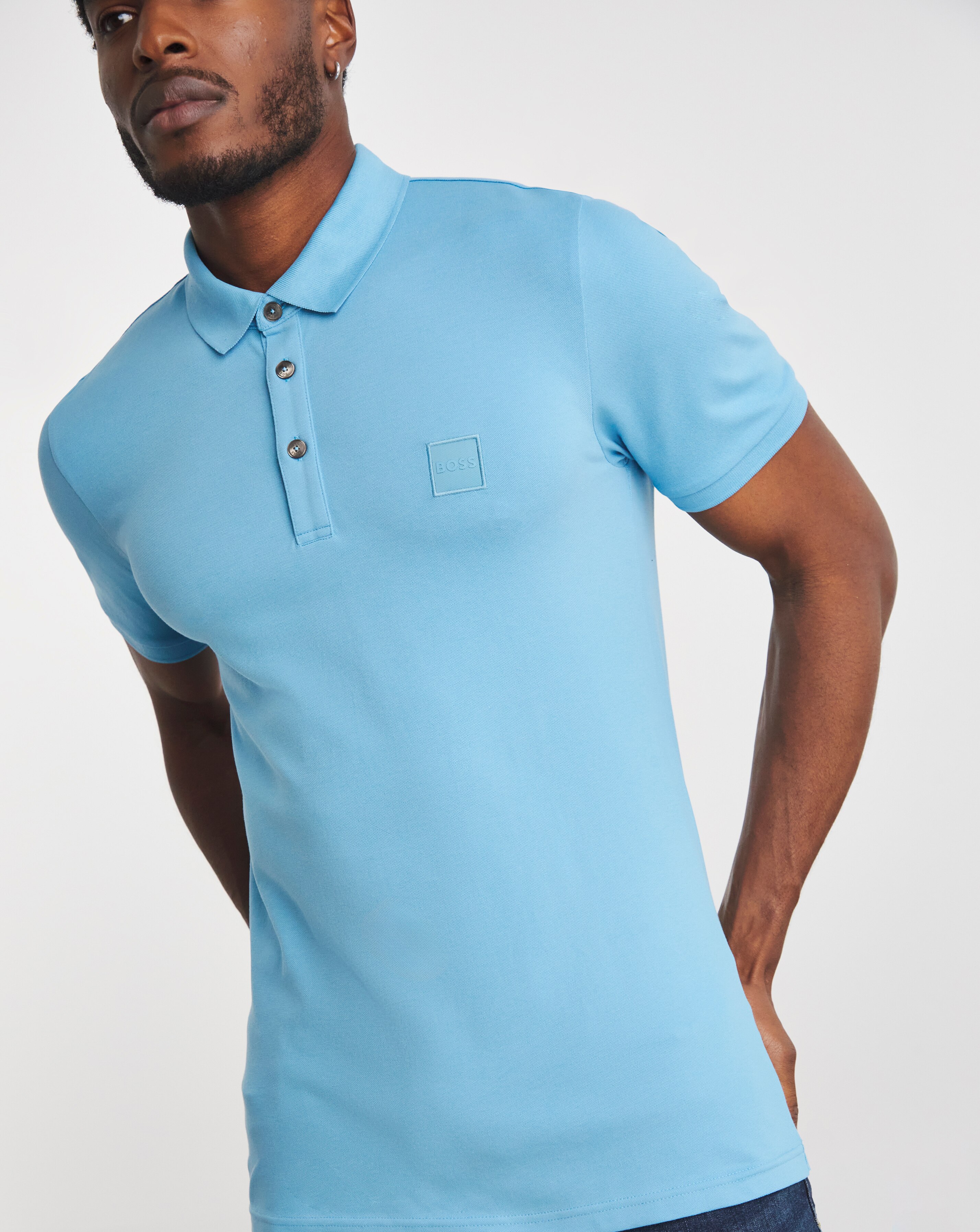 BOSS Short Sleeve Slim Box Logo Polo