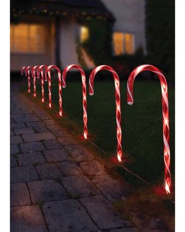 Large CandyCane Stakes - Set of 8