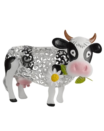 Solar Silhouette Daisy Cow