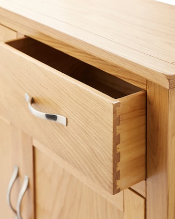 Norfolk Oak and Oak Veneer 2 Door 2 Drawer Sideboard