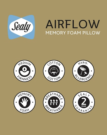 Sealy Airflow Memory Foam Pillow