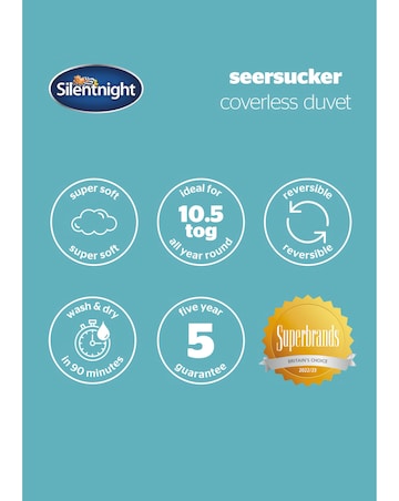 Silentnight Seersucker Coverless Set