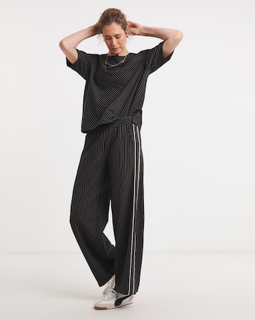 Stripe Trouser With Side Panel