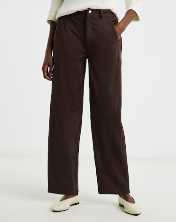 Suedette Barrel Trouser