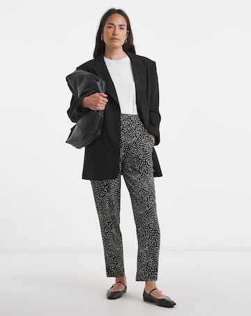 Printed Jersey Tapered Trouser