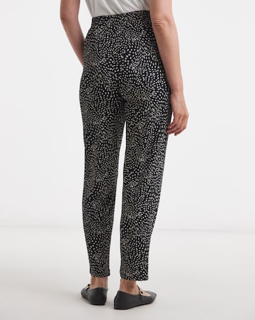 Printed Jersey Tapered Trouser