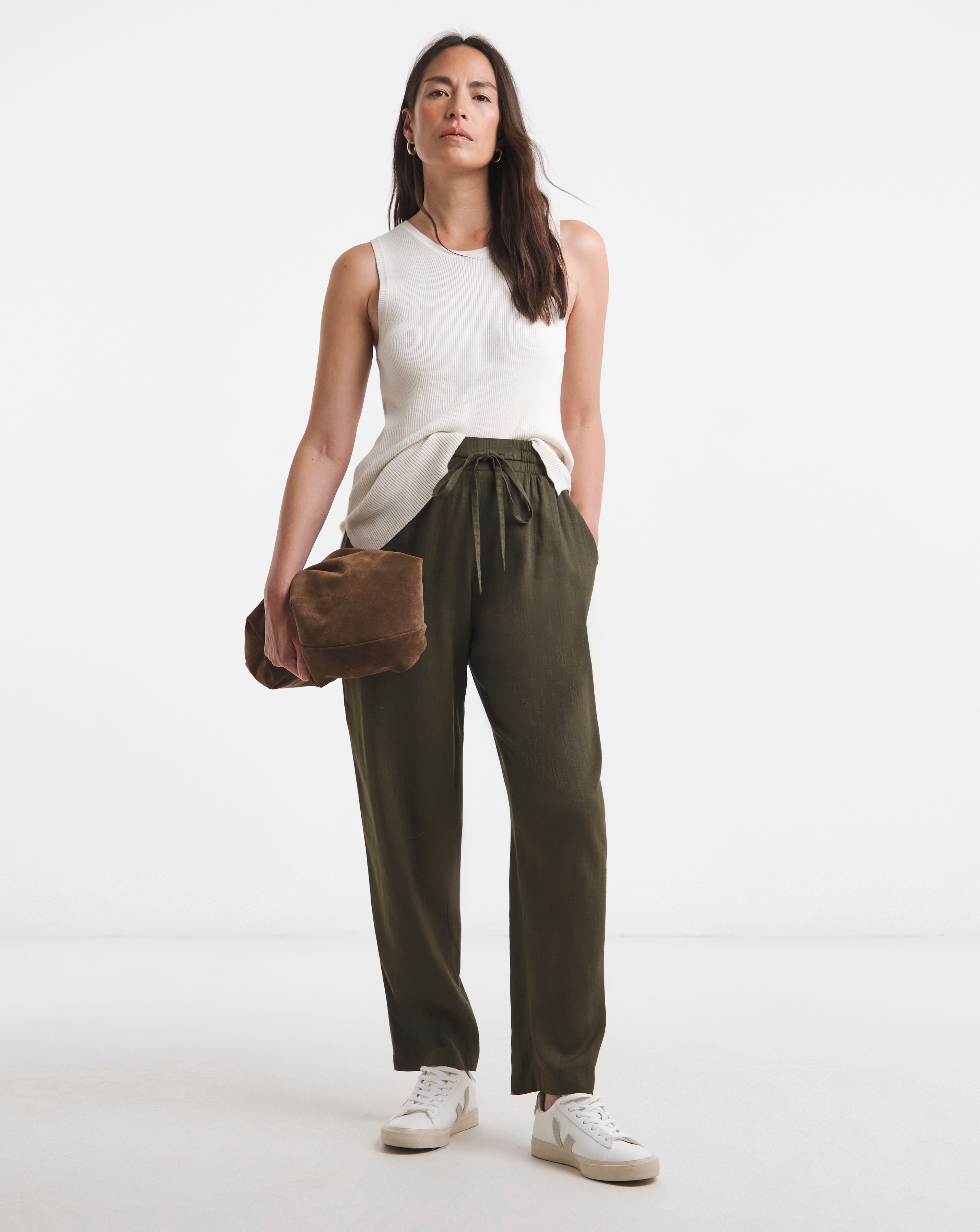 New In - Linen Mix Tapered Trouser